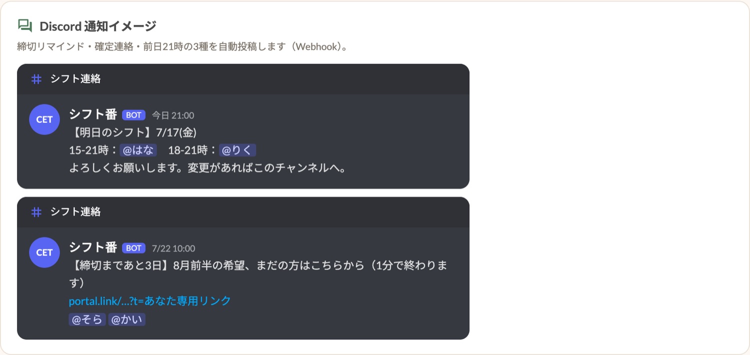 Discord通知イメージ
